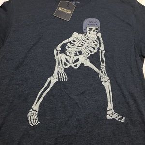 Baseballism ghost runner skeleton t-shirt Gray L